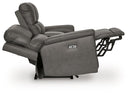 Bleckley Power Reclining Loveseat with Console - Town Of Bargains Furniture - NY