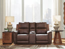 Bleckley Power Reclining Loveseat with Console - Town Of Bargains Furniture - NY