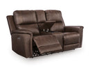 Bleckley Power Reclining Loveseat with Console - Town Of Bargains Furniture - NY
