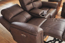 Bleckley Power Reclining Loveseat with Console - Town Of Bargains Furniture - NY