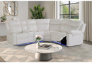 U6026 Blanche White Sectional Sofa