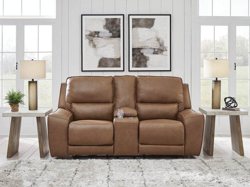 DeepWakes Power Reclining Loveseat with Console - Town Of Bargains Furniture - NY
