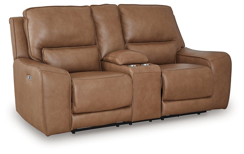 DeepWakes Power Reclining Loveseat with Console - Town Of Bargains Furniture - NY