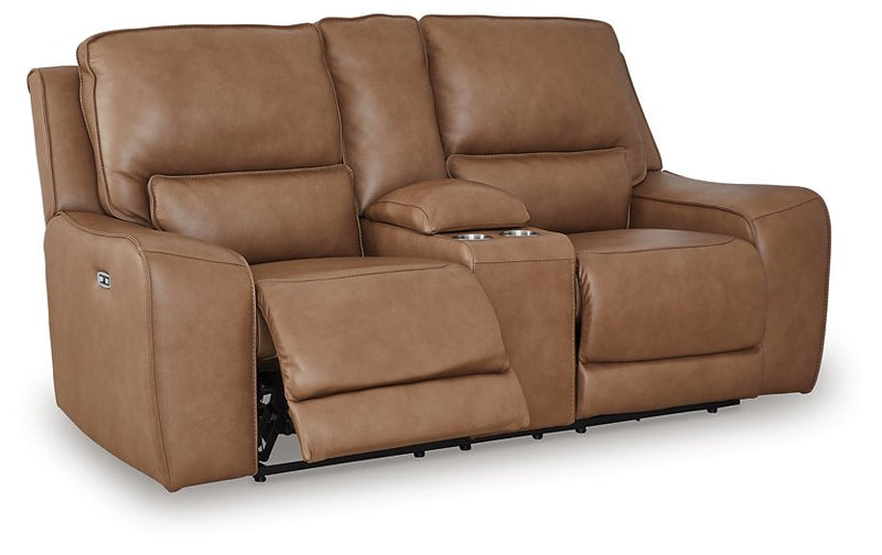 DeepWakes Power Reclining Loveseat with Console - Town Of Bargains Furniture - NY