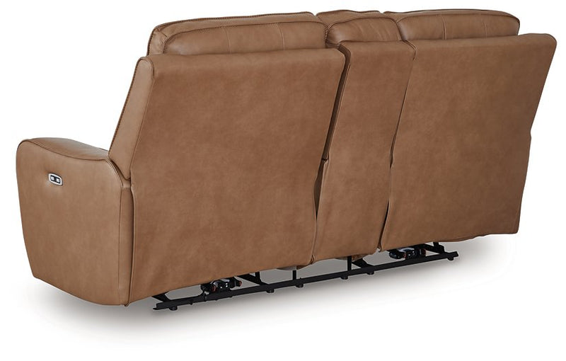 DeepWakes Power Reclining Loveseat with Console - Town Of Bargains Furniture - NY