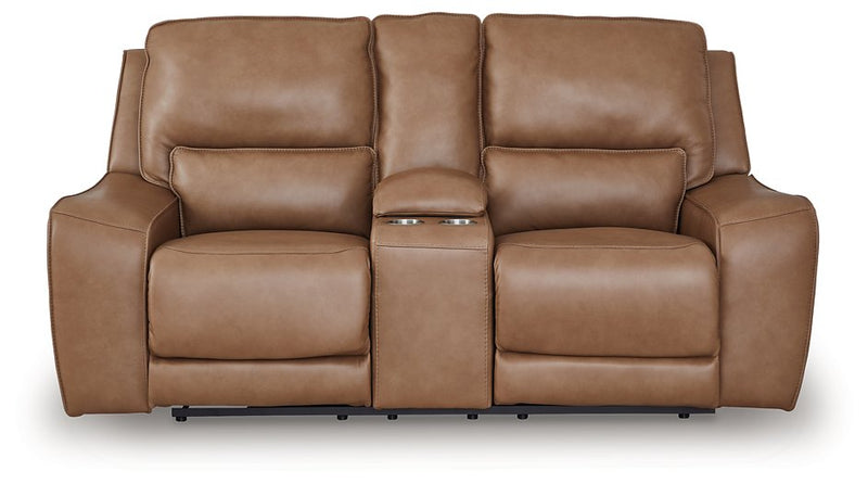 DeepWakes Power Reclining Loveseat with Console - Town Of Bargains Furniture - NY