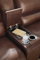 DeepWakes Reclining Sectional with Storage Console - Town Of Bargains Furniture - NY