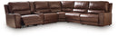 DeepWakes Reclining Sectional with Storage Console - Town Of Bargains Furniture - NY