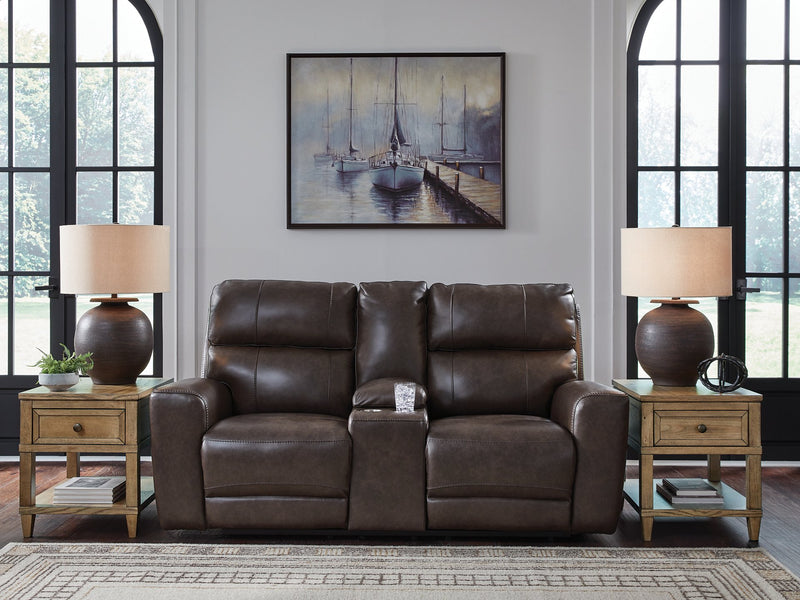 Crossplex Power Reclining Loveseat with Console - Town Of Bargains Furniture - NY