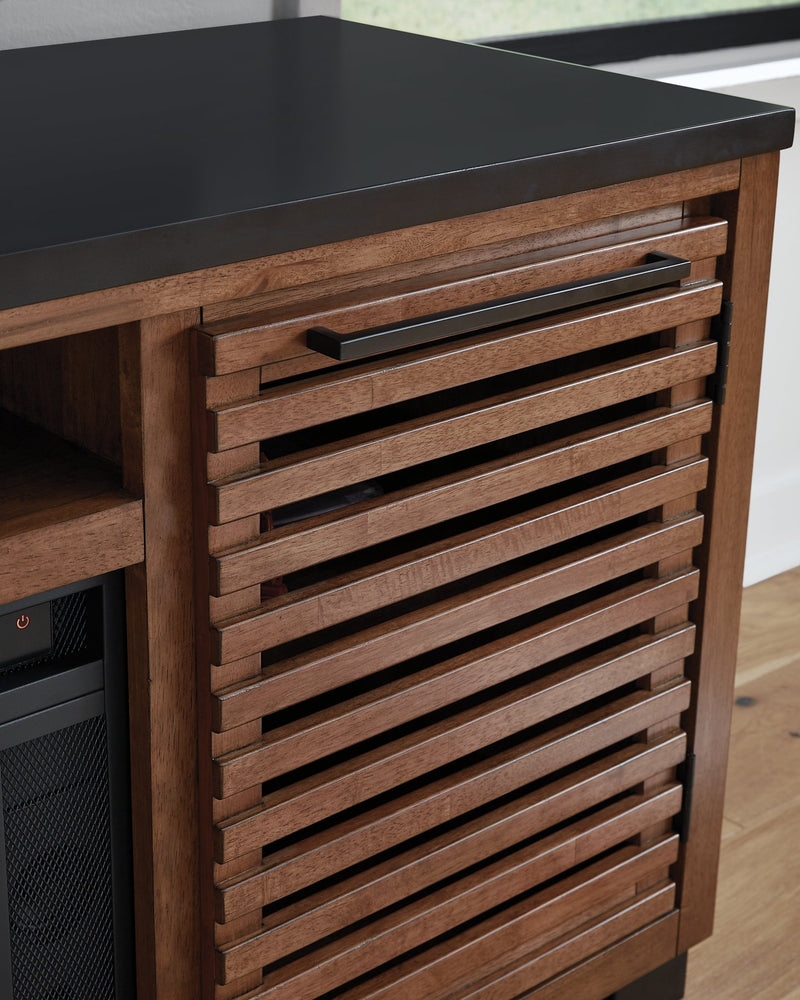 Kallari 84" TV Stand with Electric Fireplace - Town Of Bargains Furniture - NY