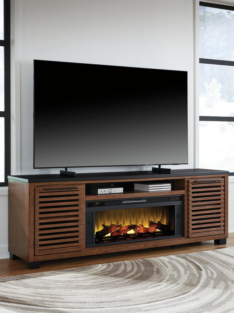Kallari 84" TV Stand with Electric Fireplace - Town Of Bargains Furniture - NY
