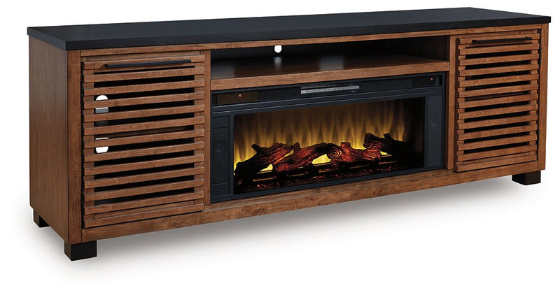 Kallari 84" TV Stand with Electric Fireplace - Town Of Bargains Furniture - NY
