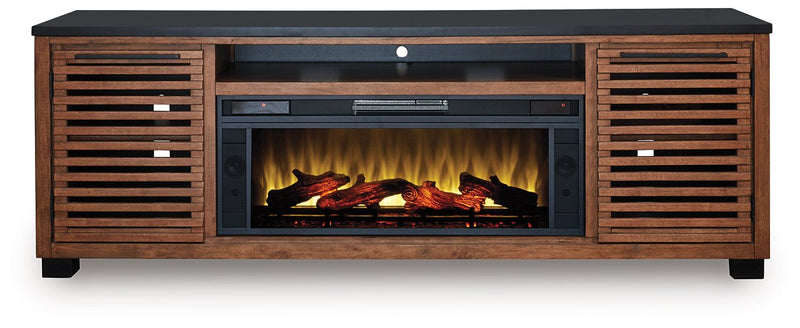 Kallari 84" TV Stand with Electric Fireplace - Town Of Bargains Furniture - NY