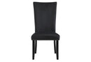 D1628 DINING TABLE AND 6 D03 BLACK DINING CHAIRS