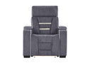 U1895 GREY P2 RECLINER WITH IS AND LED - Town Of Bargains Furniture - NY