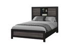 LISBON GREY/BLACK BOOKCASE FULL BED