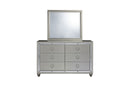 RILEY SILVER KING BED, DRESSER, MIRROR, NIGHTSTAND - Town Of Bargains Furniture - NY