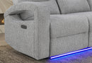 U6611 GREY 15 POWER RECLINER WITH LED