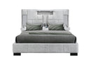 OSCAR GREY QUEEN BED NO WOOD TRIM