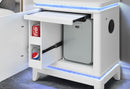 ALINA WHITE FULL BED GROUP WITH LED, COOLER, SPEAKER AND USB - Town Of Bargains Furniture - NY