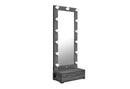 LEXI GREY TALL MIRROR WITH DRAWER AND SPEAKERS - Town Of Bargains Furniture - NY