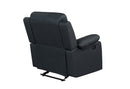 U6026 BLACK PU 72A GLIDER RECLINER WITH LED
