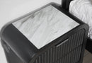 BECKETT WHITE/BLACK QUEEN BED