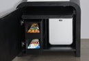 BECKETT WHITE/BLACK NIGHTSTAND WITH LED, COOLER AND SPEAKER - Town Of Bargains Furniture - NY