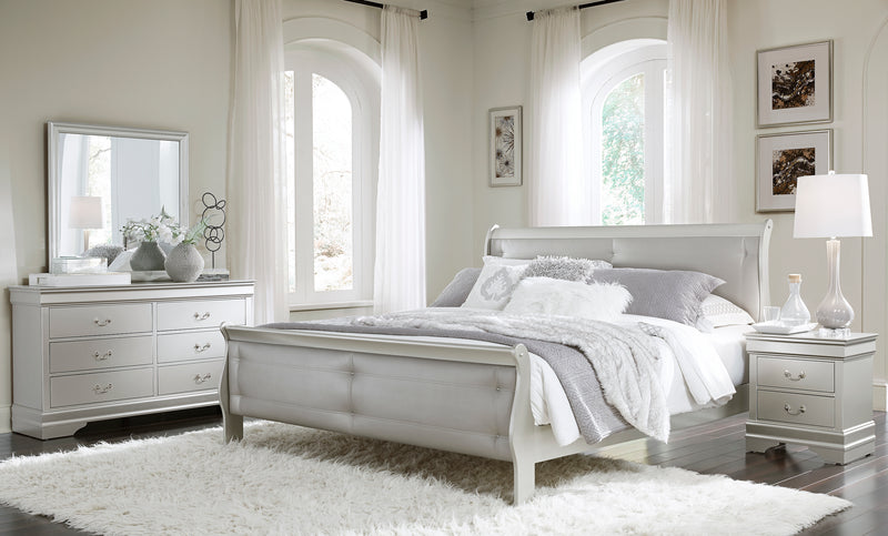 MARLEY QUEEN BED SILVER image